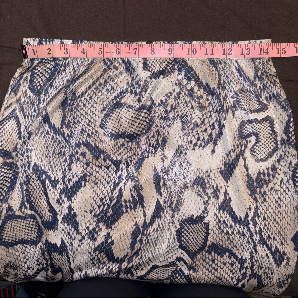 Fashion Nova Reptile Snake Print Midi Skirt - Picture 9 of 14